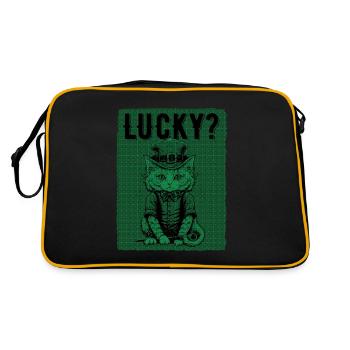 Chanceux? Journée Cat St. Patty - Sac Retro - noir/or - Dos