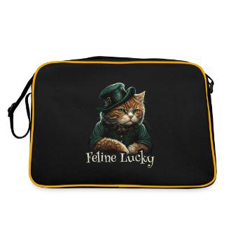 Feline Lucky St. Patty Day - Retro Bag - black/gold - Back