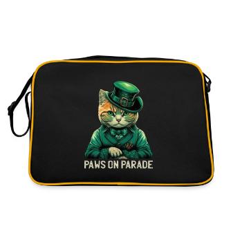 Paws on Parade Cat St. Patty Day - Sac Retro - noir/or - Dos