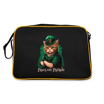 Paws on Parade Cat St. Patty Day - Sac Retro - noir/or - Dos