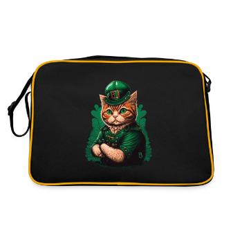 Chat St. Patty - Sac Retro - noir/or - Dos