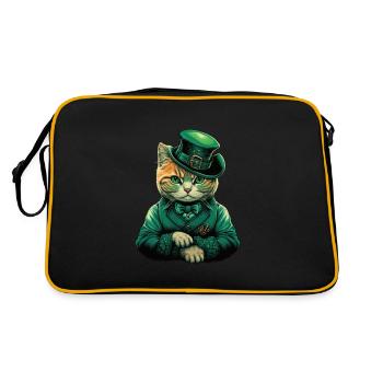 Chat St. Patty - Sac Retro - noir/or - Dos