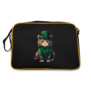 Chat St. Patty - Sac Retro - noir/or - Dos
