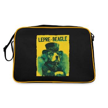 Lepre-Beagle Dog St. Patty - Sac Retro - noir/or - Dos