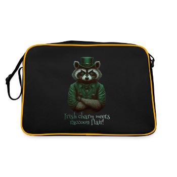 Le charme irlandais rencontre le raton laveur Flair St. Patty - Sac Retro - noir/or - Dos
