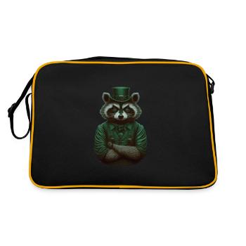 Raton laveur St. Patty - Sac Retro - noir/or - Dos