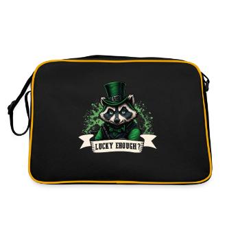 Chance? Raton laveur St. Patty - Sac Retro - noir/or - Dos