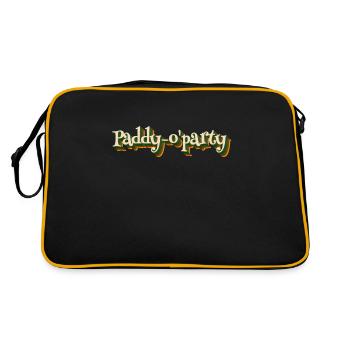 Paddy-o' Party St. Patrick's Day - Retro Tasche - Schwarz/Gold - Hinten