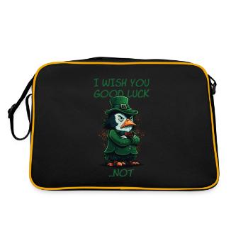 Je vous souhaite bonne chance... pas Penguin St. Patty - Sac Retro - noir/or - Dos