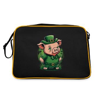 Pig St. Patty - Sac Retro - noir/or - Dos