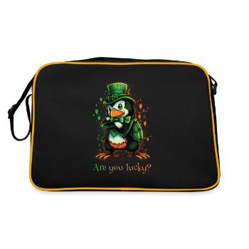 Êtes-vous heureux? Penguin St. Patty - Sac Retro - noir/or - Dos