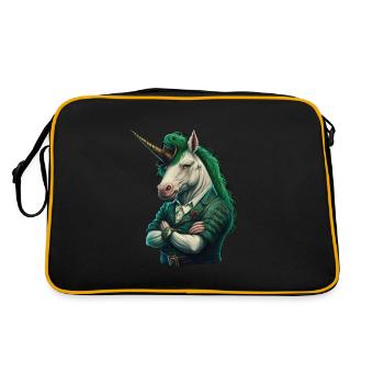 Licorne St. Patty - Sac Retro - noir/or - Dos