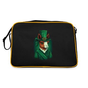 Lama St. Patty - Sac Retro - noir/or - Dos