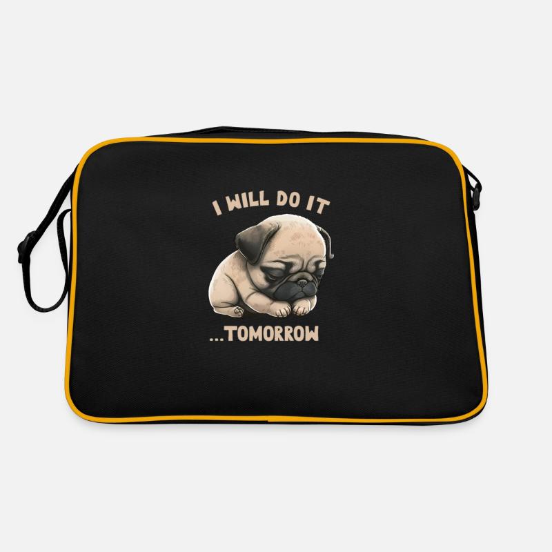 Ich Werde Es Morgen Machen Retro Tasche