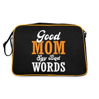 Maman qui dit - La bonne maman dit de mauvais mots - Sac Retro - noir/or - Dos