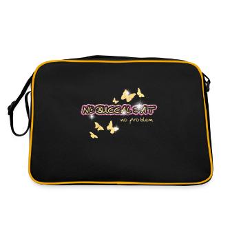 Pas de graisse buccale pas de problème - Sac Retro - noir/or - Dos