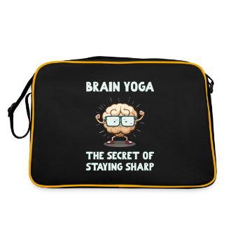 Brain Yoga The Secret Of Staying Sharp - Retro Bag - black/gold - Back