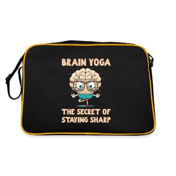 Brain Yoga The Secret Of Staying Sharp - Retro Bag - black/gold - Back