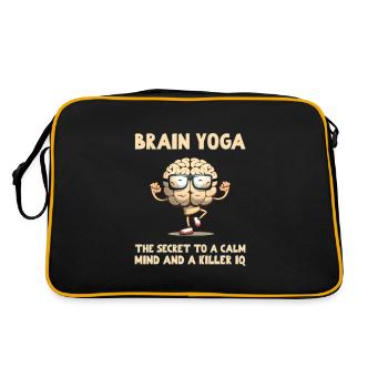 Brain Yoga The Secret to a Calm Mind & a Killer IQ - Retro Bag - black/gold - Back