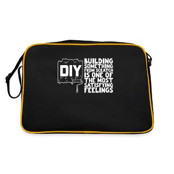 DIY Building something from scratch... - Retro Tasche - Schwarz/Gold - Hinten