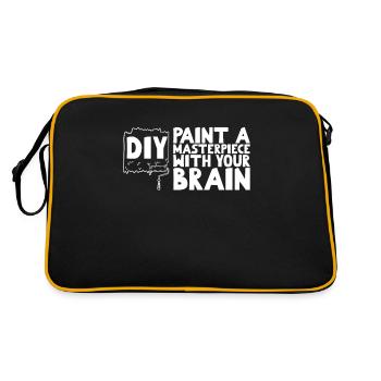 DIY Paint a Masterpiece with Your Brain - Retro Tasche - Schwarz/Gold - Hinten