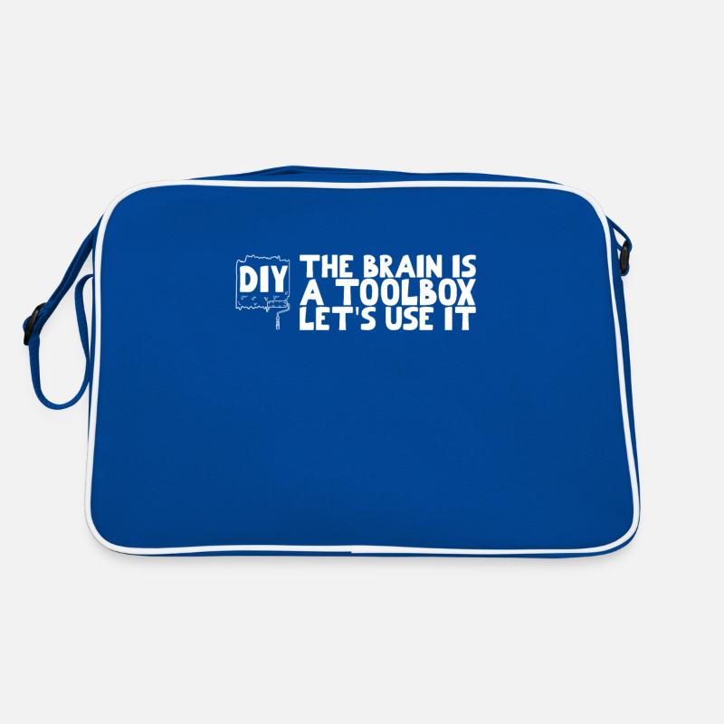 DIY The brain is a toolbox let's use it Retro Tasche