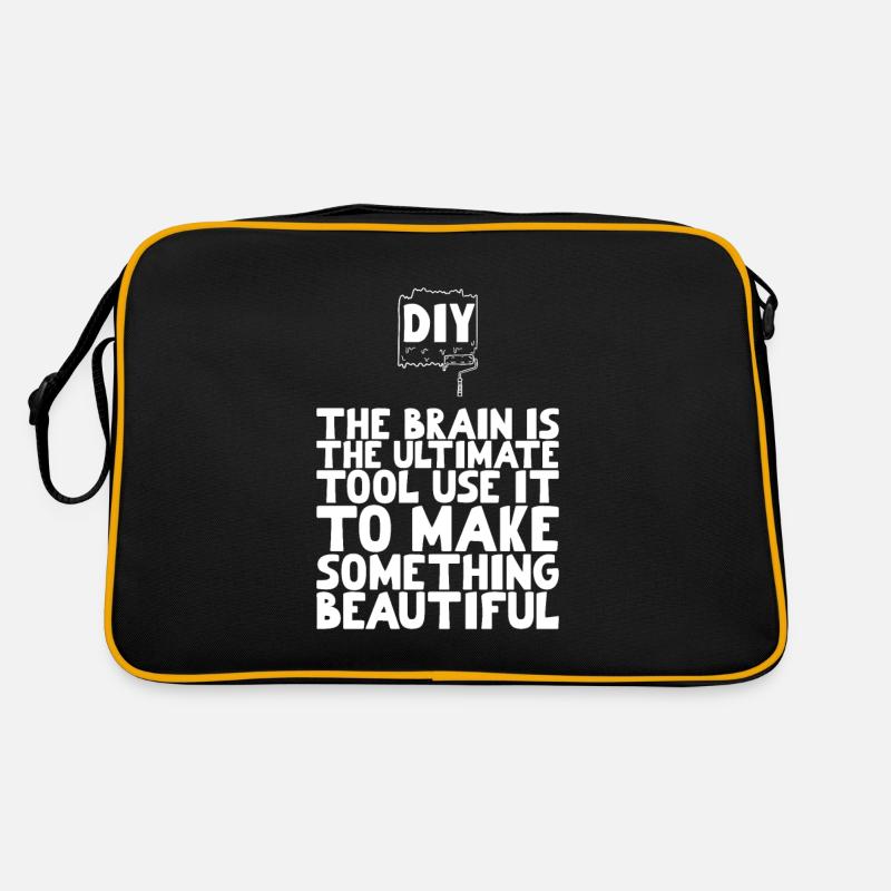 DIY The brain is the ultimate tool Retro Bag