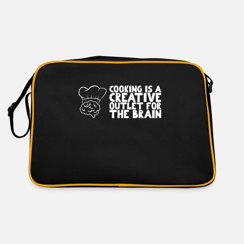 Cooking is a creative outlet for the brain Retro Tasche