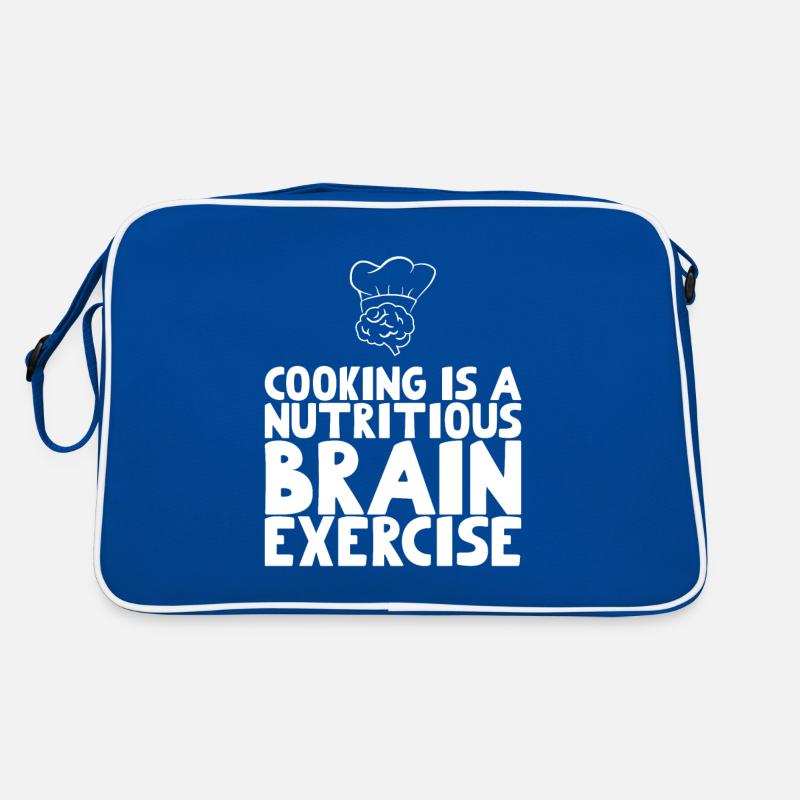 Cooking is a nutritious brain exercise Retro Tasche