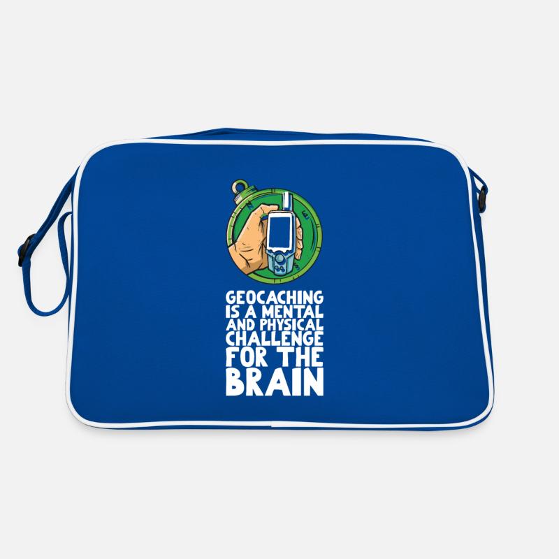 Geocaching is a mental and physical challenge Retro Bag
