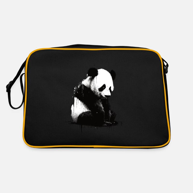Pochoir Panda Bear Sac Retro