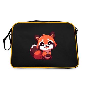 Red Panda - Retro Bag - black/gold - Back
