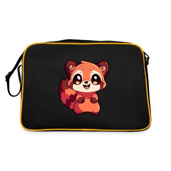 Red Panda - Retro Bag - black/gold - Back