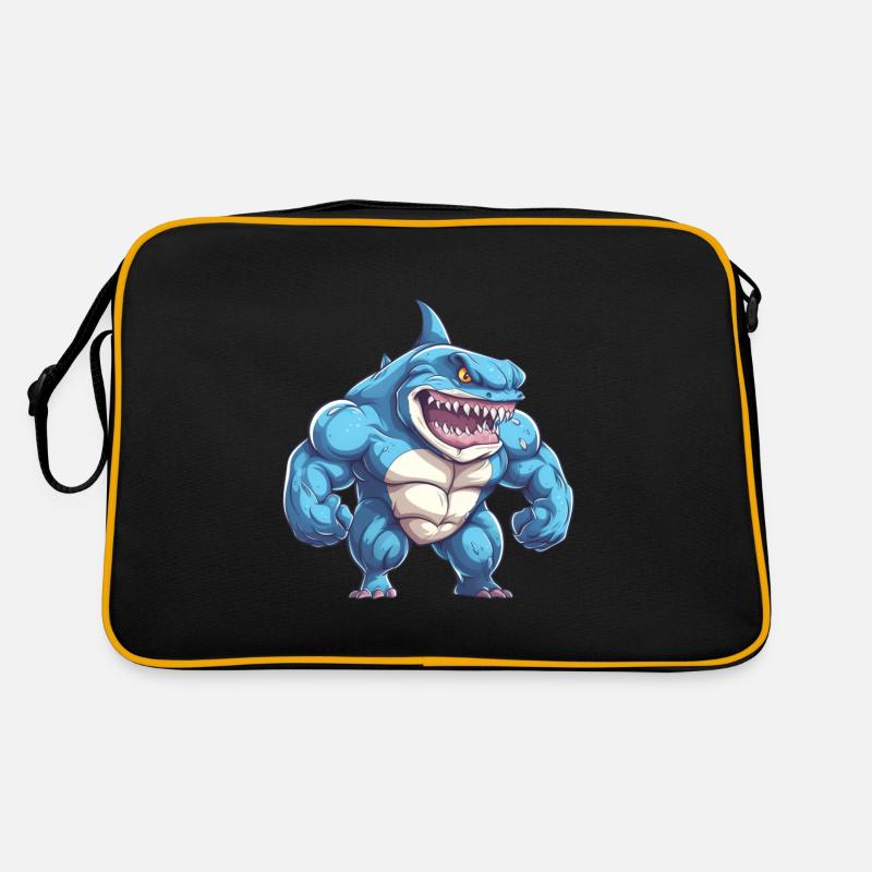 Bodybuilder Hai Retro Tasche
