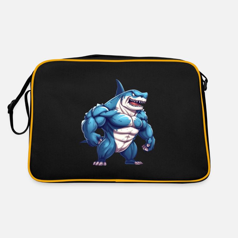 Bodybuilder Hai Retro Tasche
