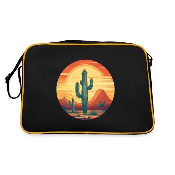 Cactus - Retro Bag - black/gold - Back