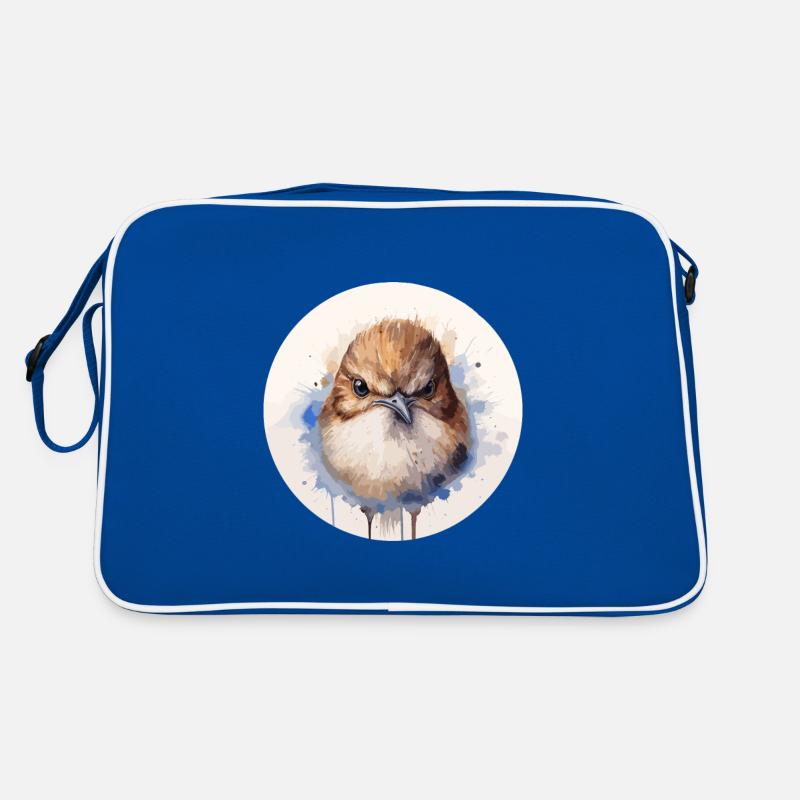 Zaunkönig Retro Tasche