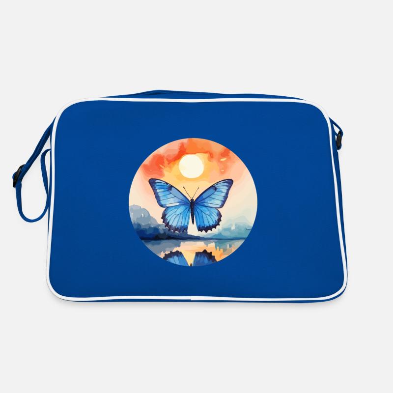 Blue Morpho Butterfly Retro Bag