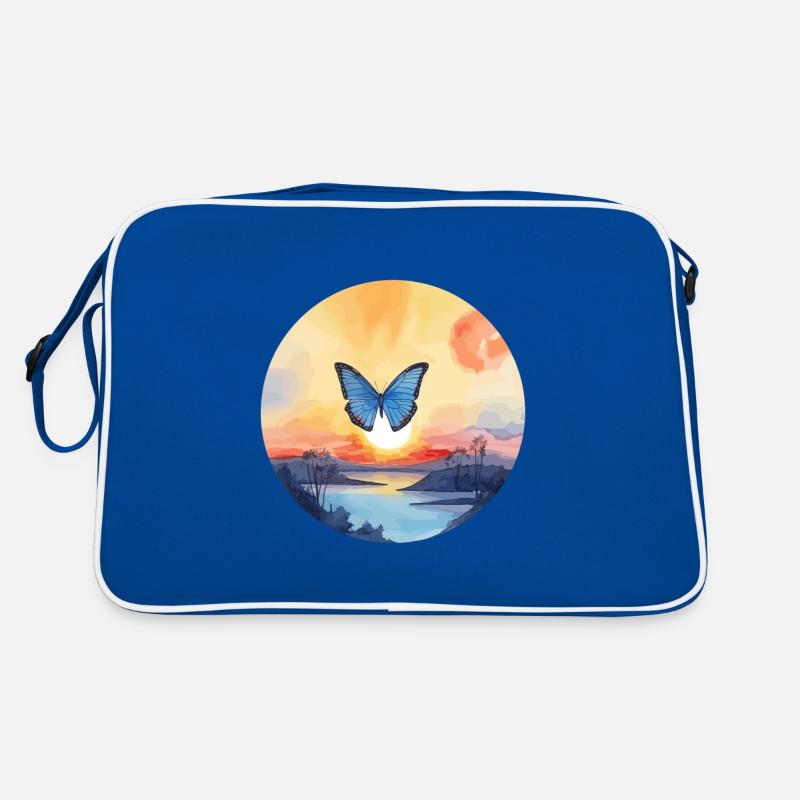 Blue Morpho Butterfly Retro Bag