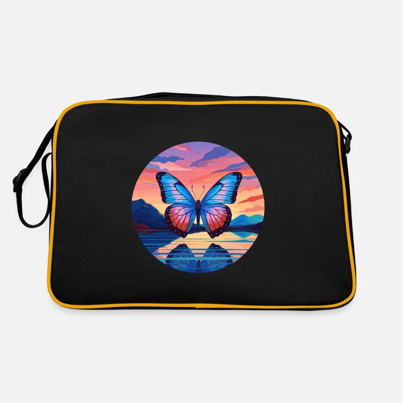 Morpho Papillon Bleu Sac Retro