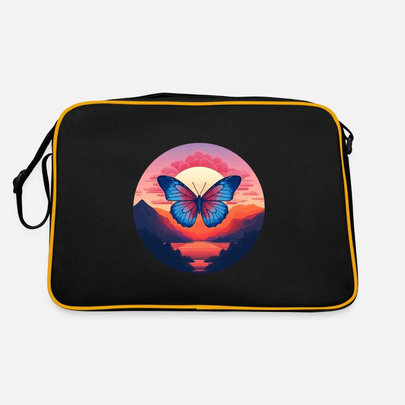 Blue Morpho Butterfly Retro Bag