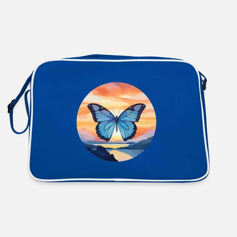 Morpho Papillon Bleu Sac Retro