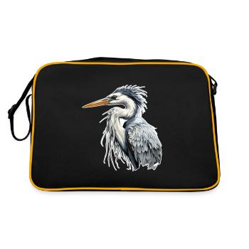 Héron - Sac Retro - noir/or - Dos