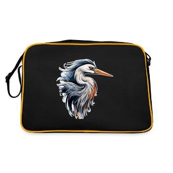 Héron - Sac Retro - noir/or - Dos