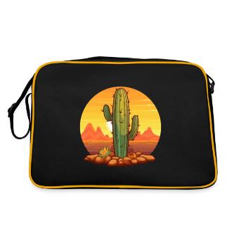Cactus - Retro Bag - black/gold - Back