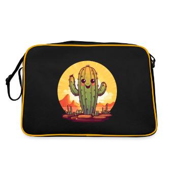 Cactus - Retro Bag - black/gold - Back