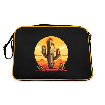 Cactus - Retro Bag - black/gold - Back