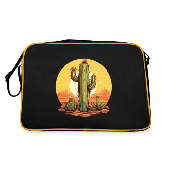 Cactus - Retro Bag - black/gold - Back