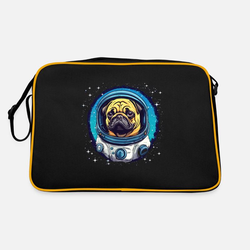 Cute Pug Atsronaut Outa Space Retro Bag