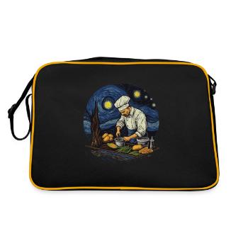 Masterpiece Cuisine Die Sternenküche Des - Retro Tasche - Schwarz/Gold - Hinten